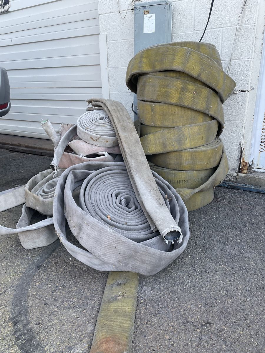 Lot of Used Heavy Duty Industrial Fire Hoses