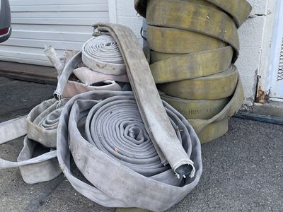 Lot of Used Heavy Duty Industrial Fire Hoses