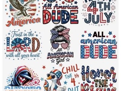 Custom 4th of July T-Shirts - Personalized Patriotic Designs for Youth & Adults (Cotton Blend)