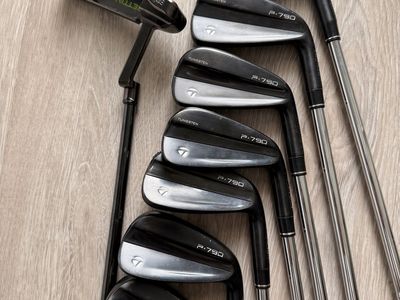 TaylorMade P-790 Iron Set (4-PW, GW) and Bettinardi Putter - Black Finish, Tungsten Weighted