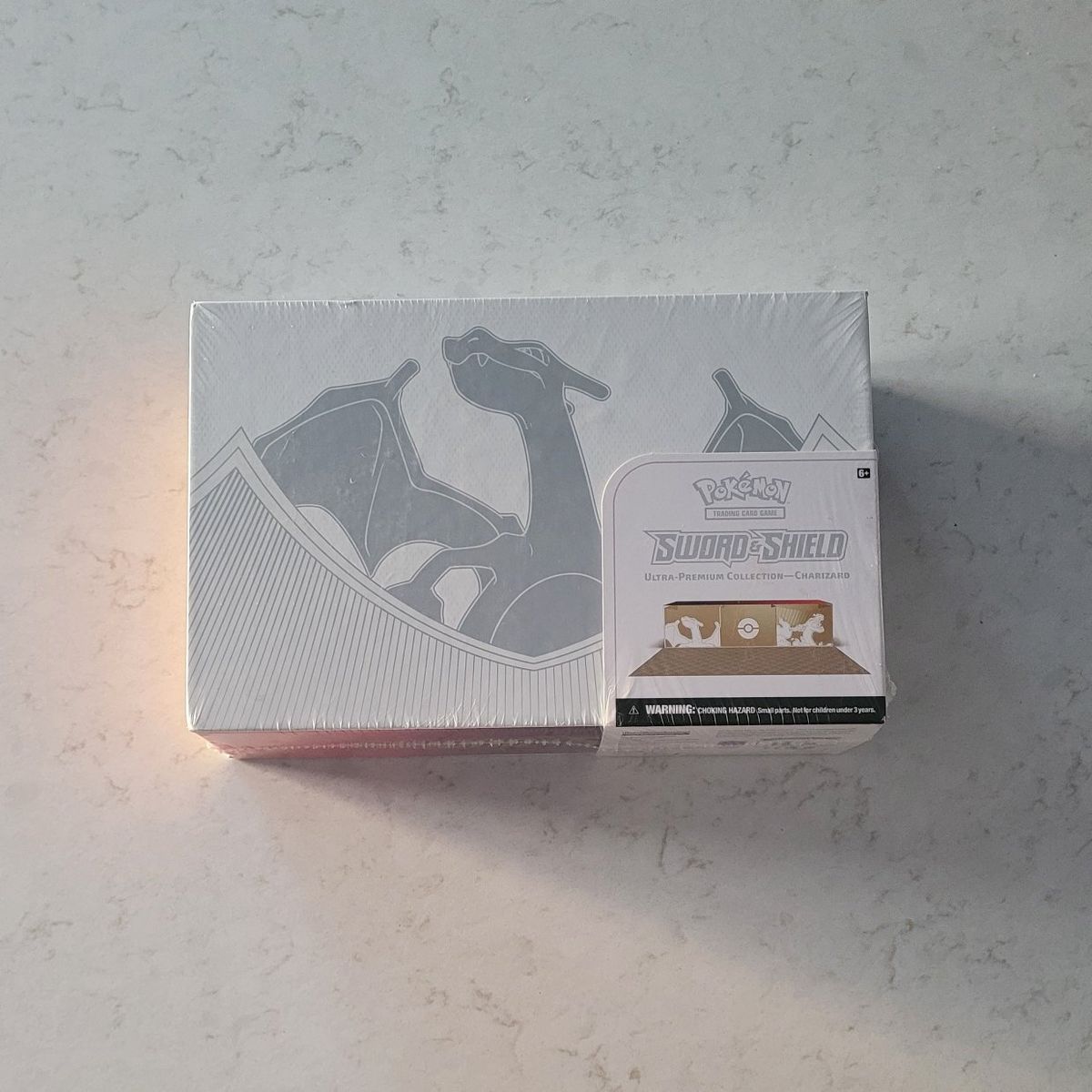 NEW-Pokemon TCG Charizard UPC Sword and Shield Box