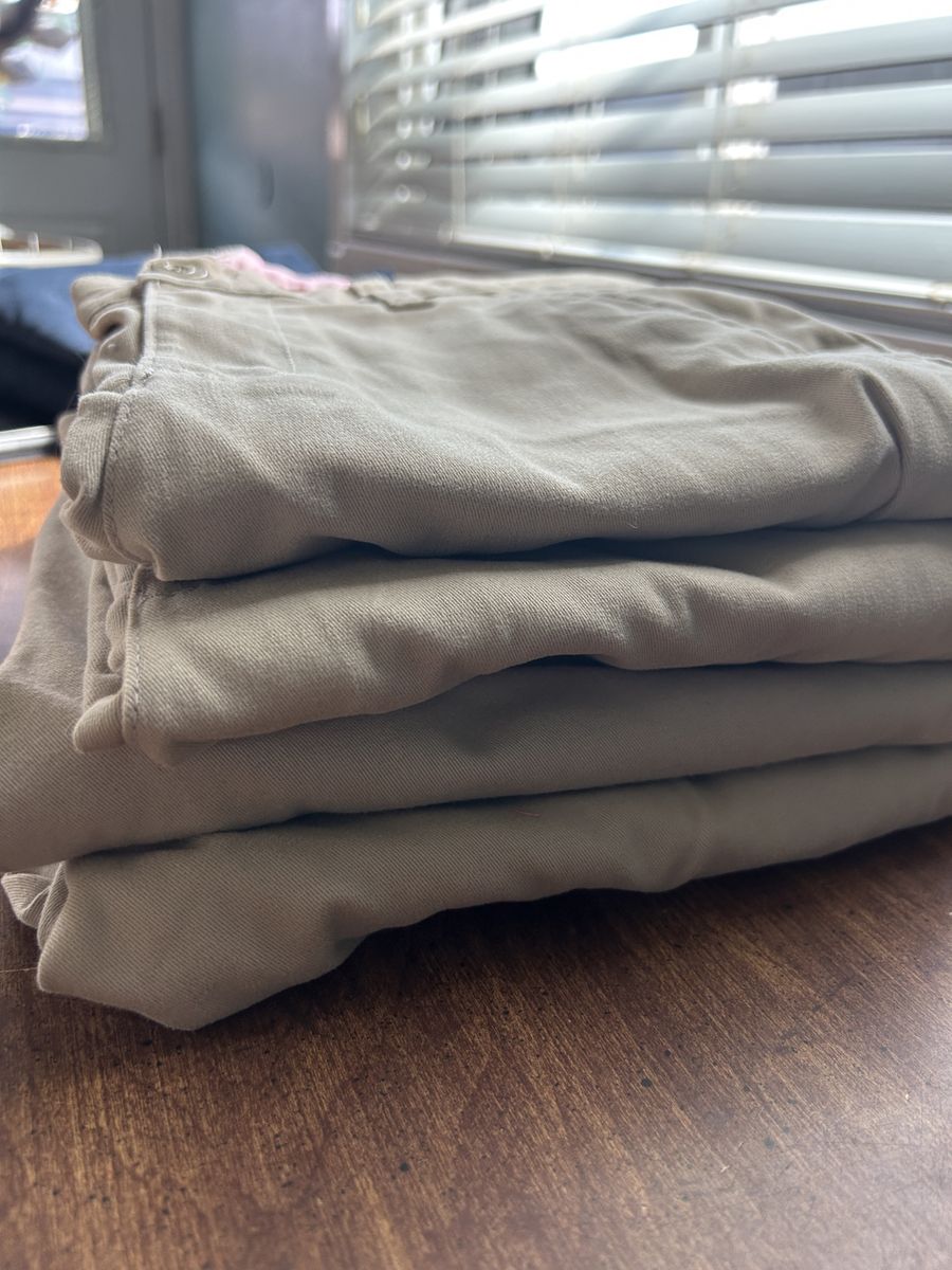 LOT Cat & Jack Girls' 14 Khaki & Navy Pants Lot - 6 Pairs, Gently Used