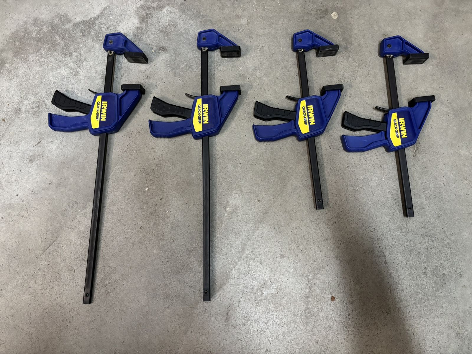IRWIN QUICK-GRIP 4 -Pack Assorted Mini One Handed 140-lb Bar Clamp