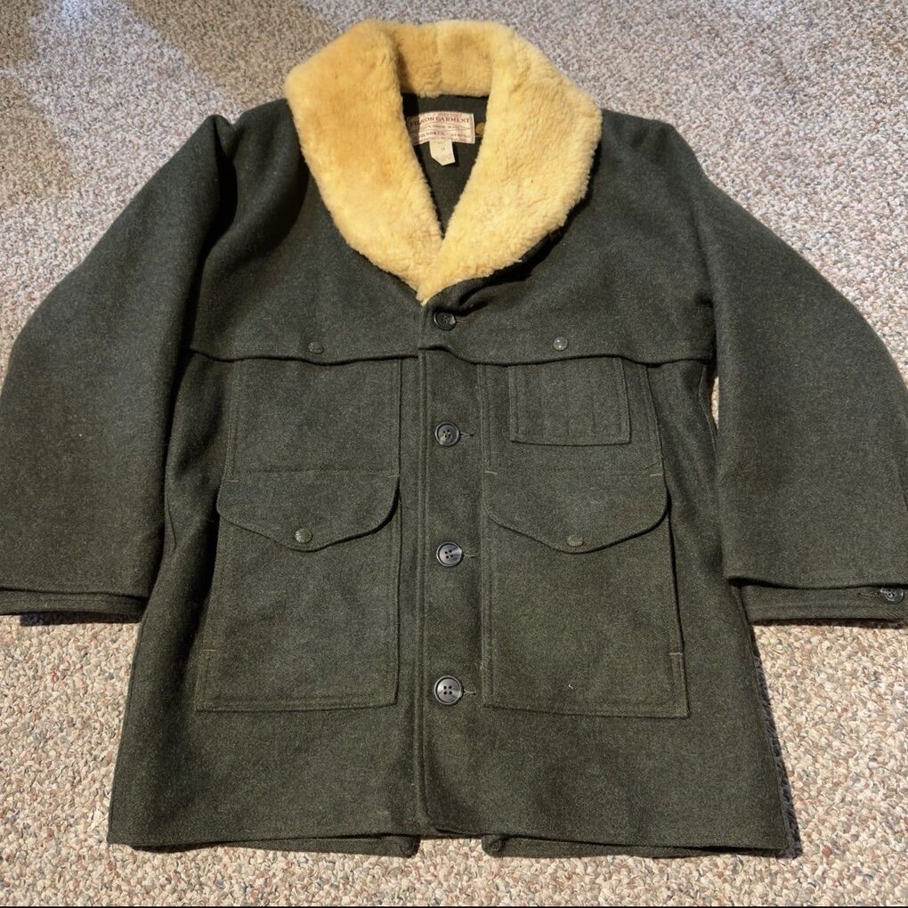 Filson Mackinaw Wool Packer Coat with Shearling Co
