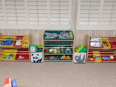 Toy Storage set of 3 w/ bins