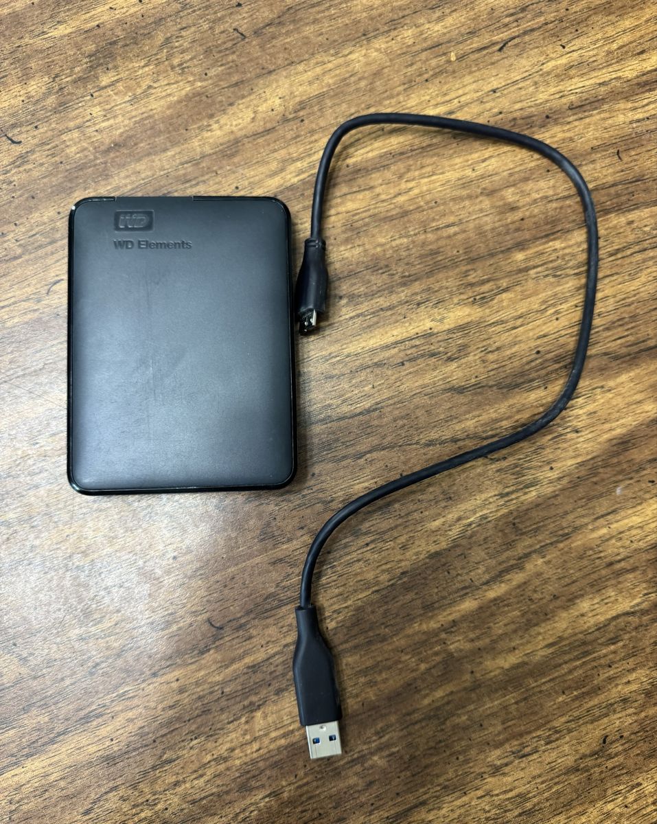 WD Elements Portable External Hard Drive - Black, 1 TB