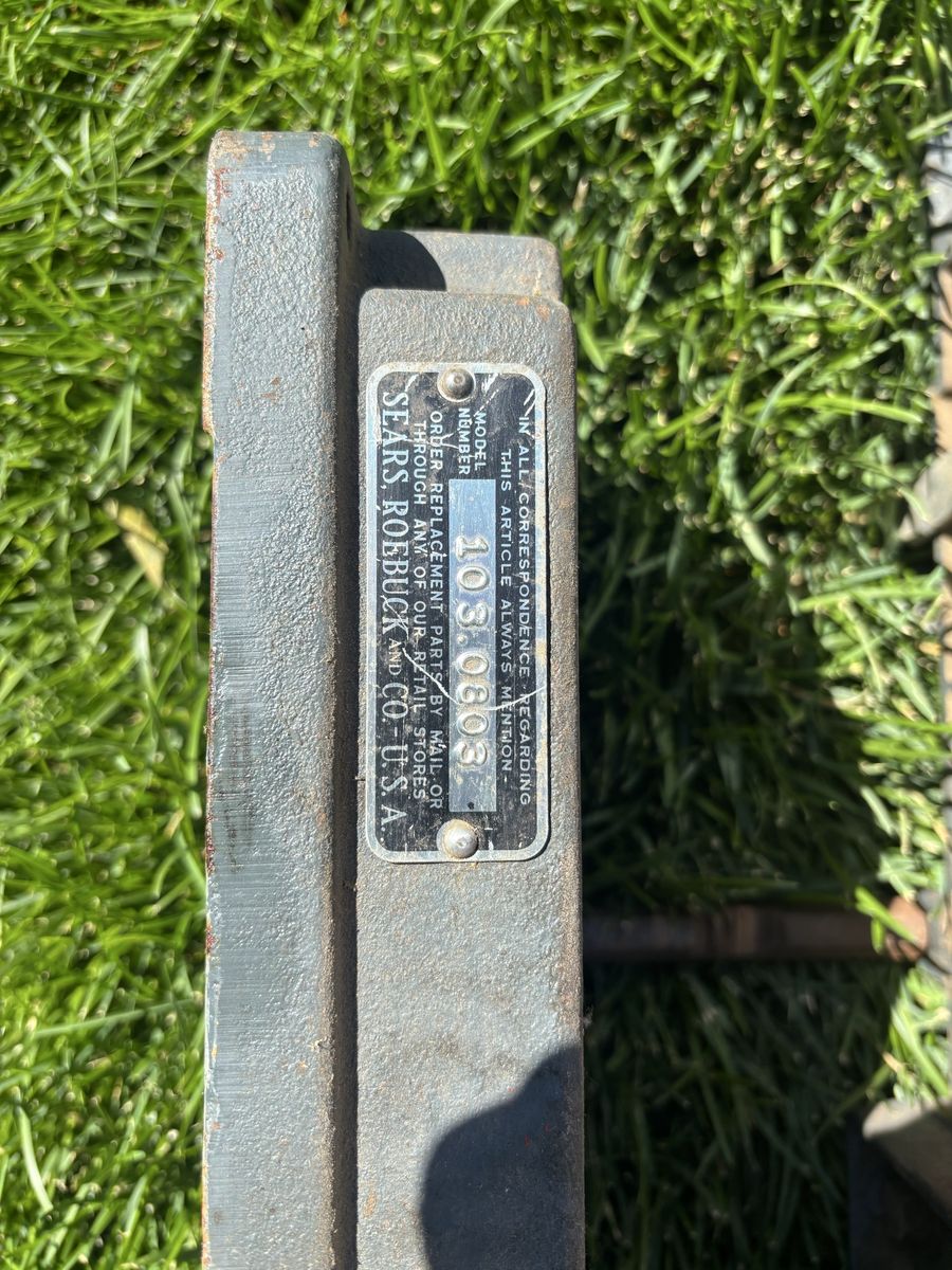 Belt Sander Parts, Vintage Sears Roebuck Co. Model 103.0803 Heavy Duty Tool Part