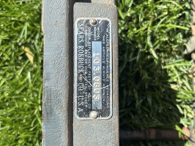 Belt Sander Parts, Vintage Sears Roebuck Co. Model 103.0803 Heavy Duty Tool Part