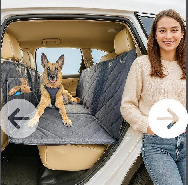 Waterproof Back Seat Dog Cover with Hard Bottom Bridge Extender (NEW)