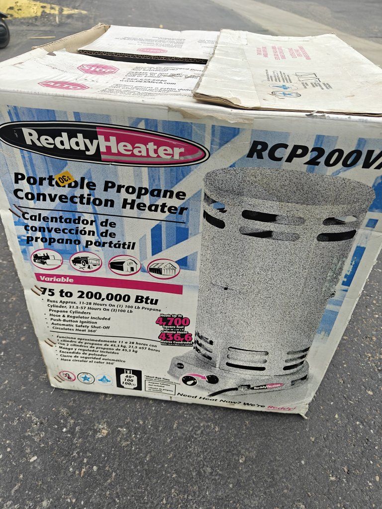 Reddy Heater RCP200VA Portable Propane Convection Heater - 75,000-200,000 BTU
