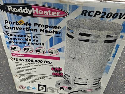 Reddy Heater RCP200VA Portable Propane Convection Heater - 75,000-200,000 BTU