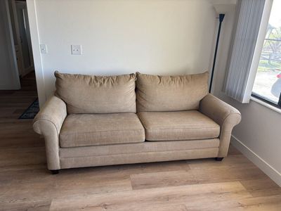 Quality Wheat Colored Sofa