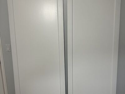 Custom 30 x 84 White Shaker Interior/Closer Door