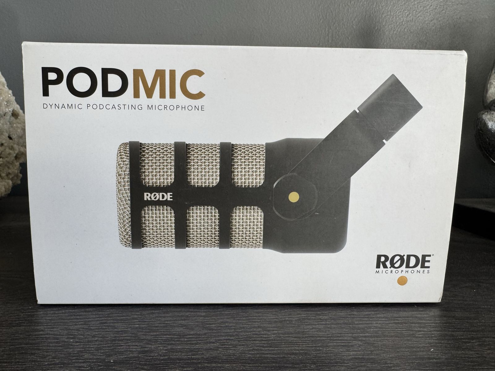 Rode PodMic Dynamic Podcasting Microphone - Broadcast Quality, Rugged Build, Internal Pop Filter