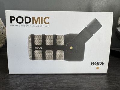Rode PodMic Dynamic Podcasting Microphone - Broadcast Quality, Rugged Build, Internal Pop Filter