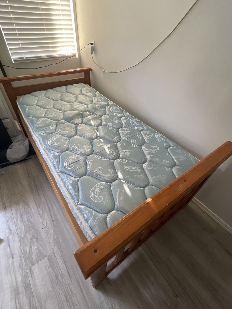 Free bed frame and mattress