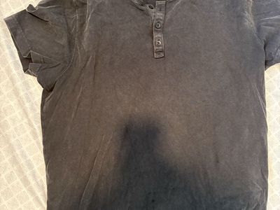 Hollister Men's Heavyweight Slim Fit Henley T-Shirt - Black, Size L