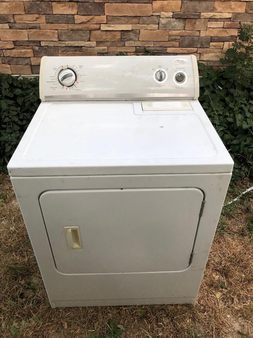 Whirlpool Electric Dryer - White, Front Load, Cleaned & Serviced, Good Working Order