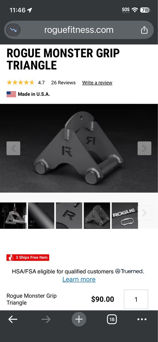 Rogue Monster Grip Triangle