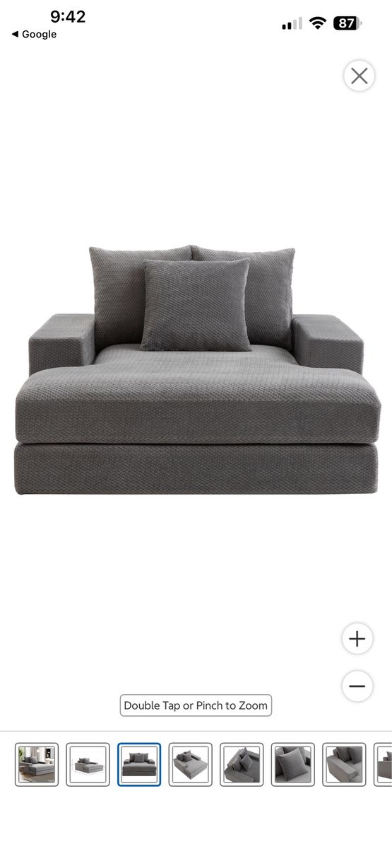 Sealy Calin Upholstered Foam Lounger