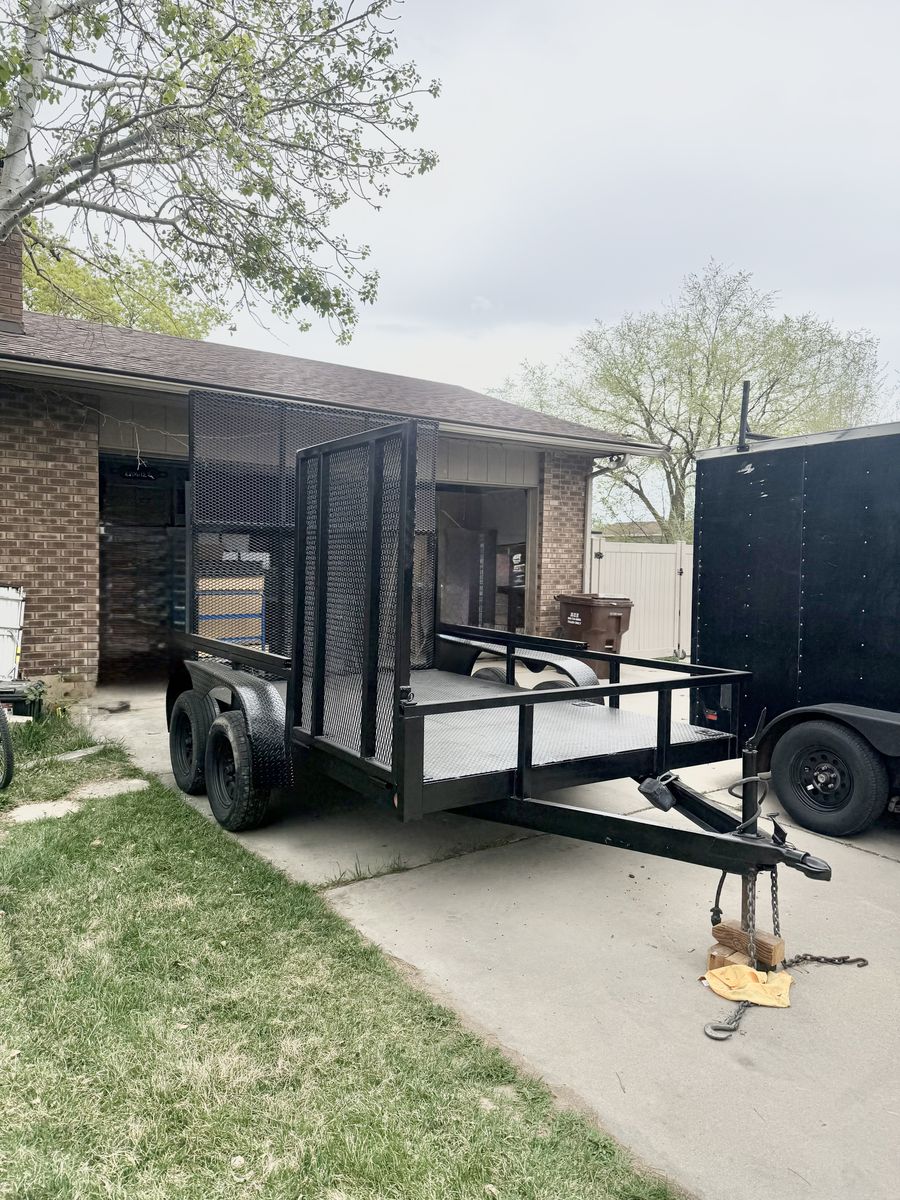 Double Axle Flat Bed Trailer