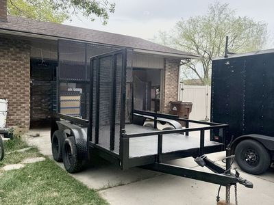 Double Axle Flat Bed Trailer