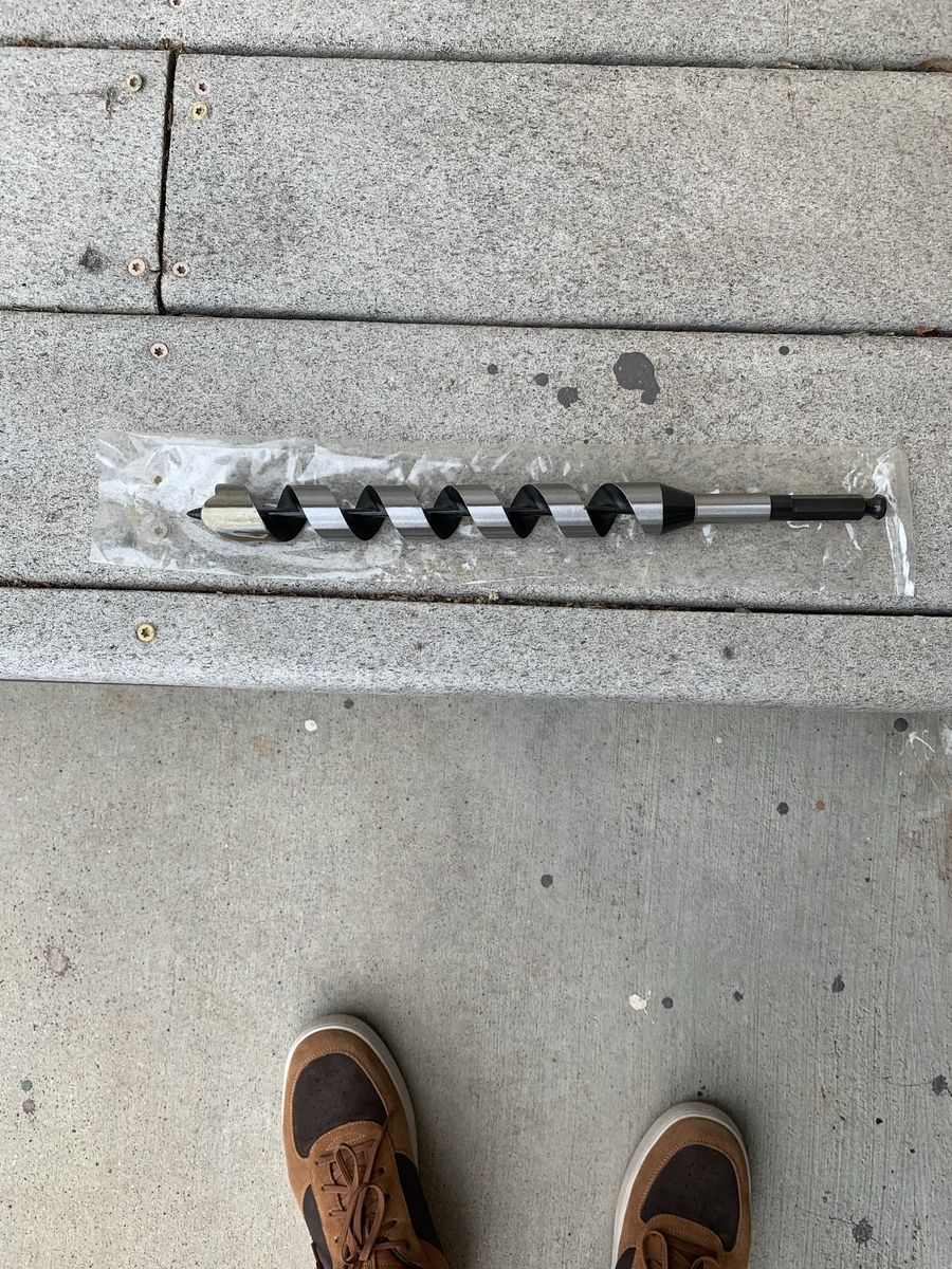 Unbranded Large Auger Drill Bit for Wood, New in Package