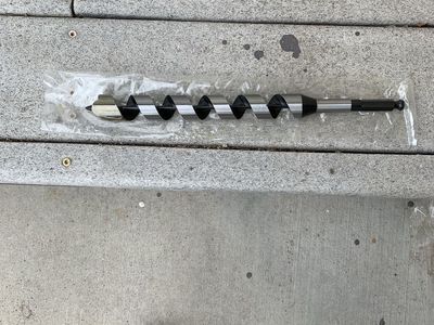 Unbranded Large Auger Drill Bit for Wood, New in Package