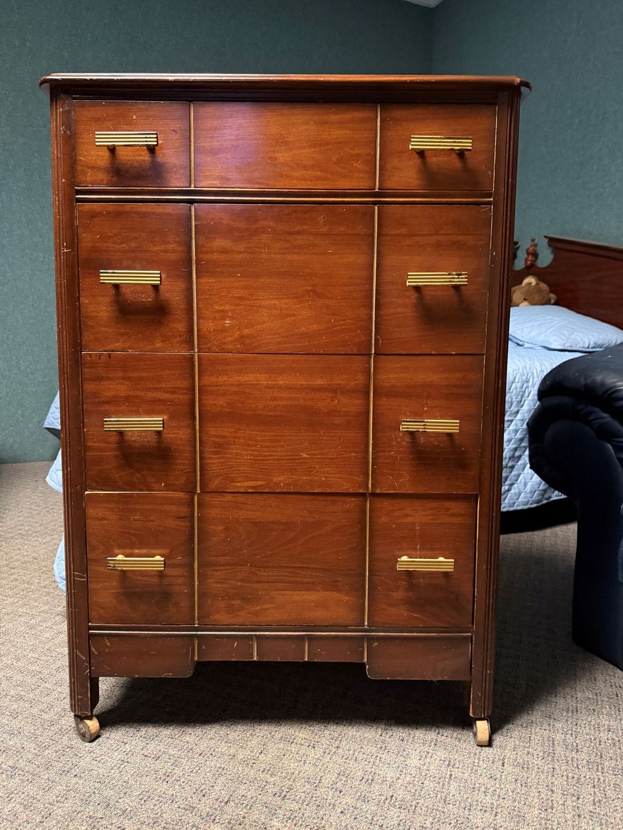 Antique Solid Wood Chest Of Drawers