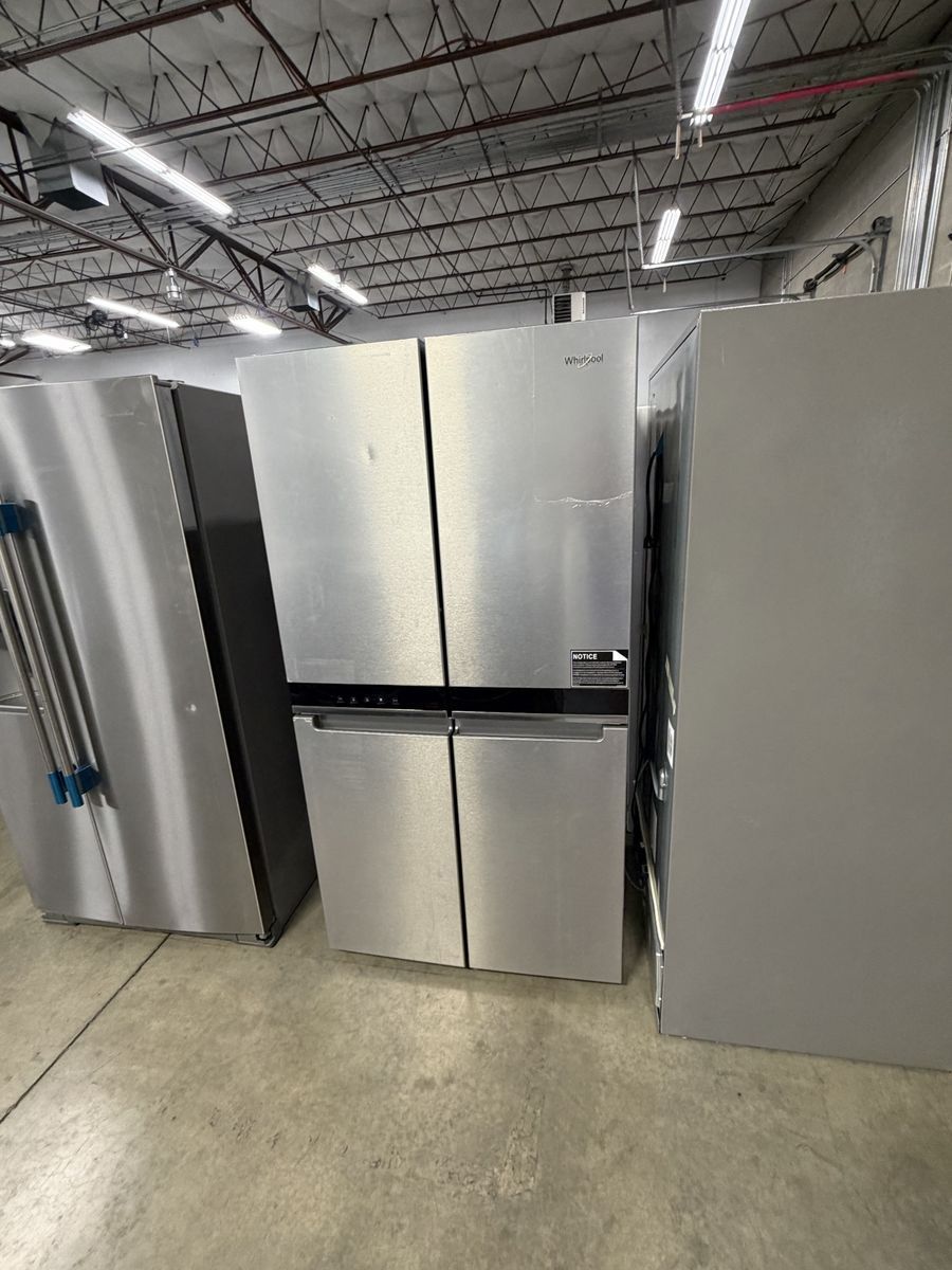 NEW WHIRLPOOL 4 DOOR COUNTER DEPTH FRENCH DOOR STAINLESS