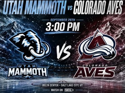 Utah Mammoth vs Colorado Aves September 26th at Delta Center