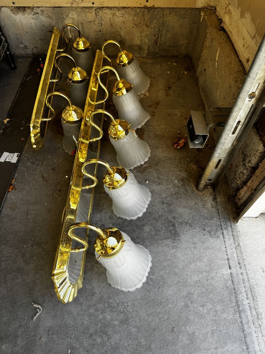 Bathroom Vanity lights, 3 light wall sconce or 5 light wall scone