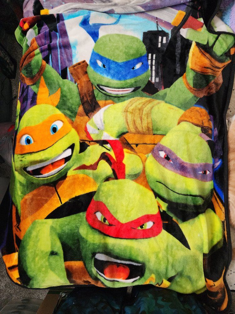 TMNT Blanket, Notebooks, Pins, Stickers