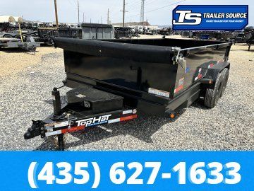 7x14 Top Hat DE Dump Trailer - 24" Sides - 14K GVWR