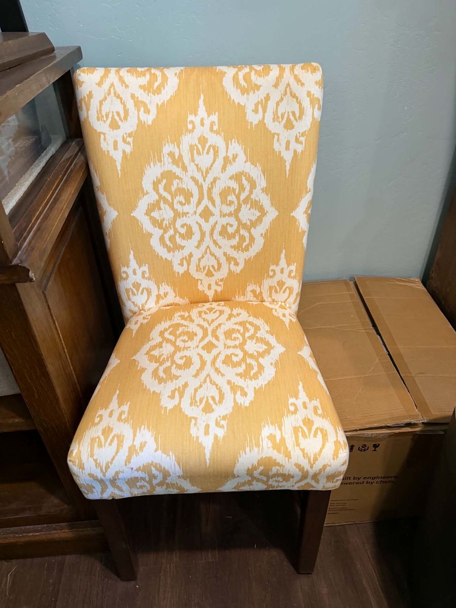 Yellow accent chair