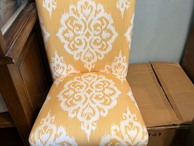 Yellow accent chair