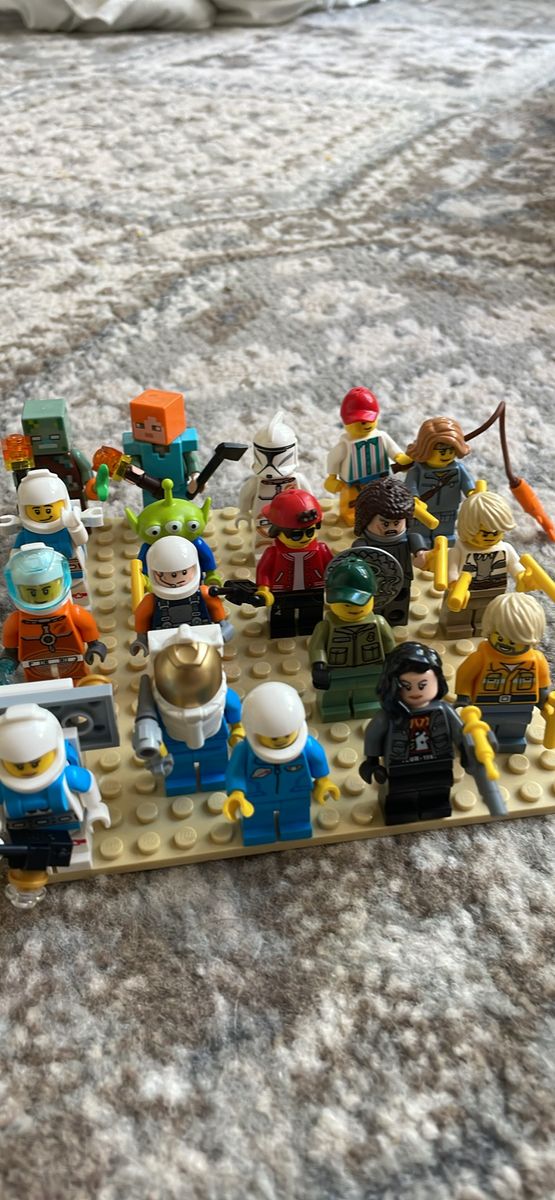 Lego mini figures $10 for one. You pick.