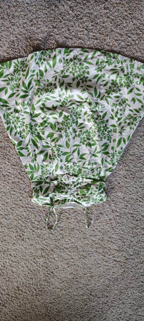 Motherhood Maternity Green Leaf Print Small Dress