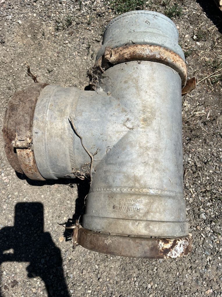 8 Inch Ring Lock Main Line 90° T