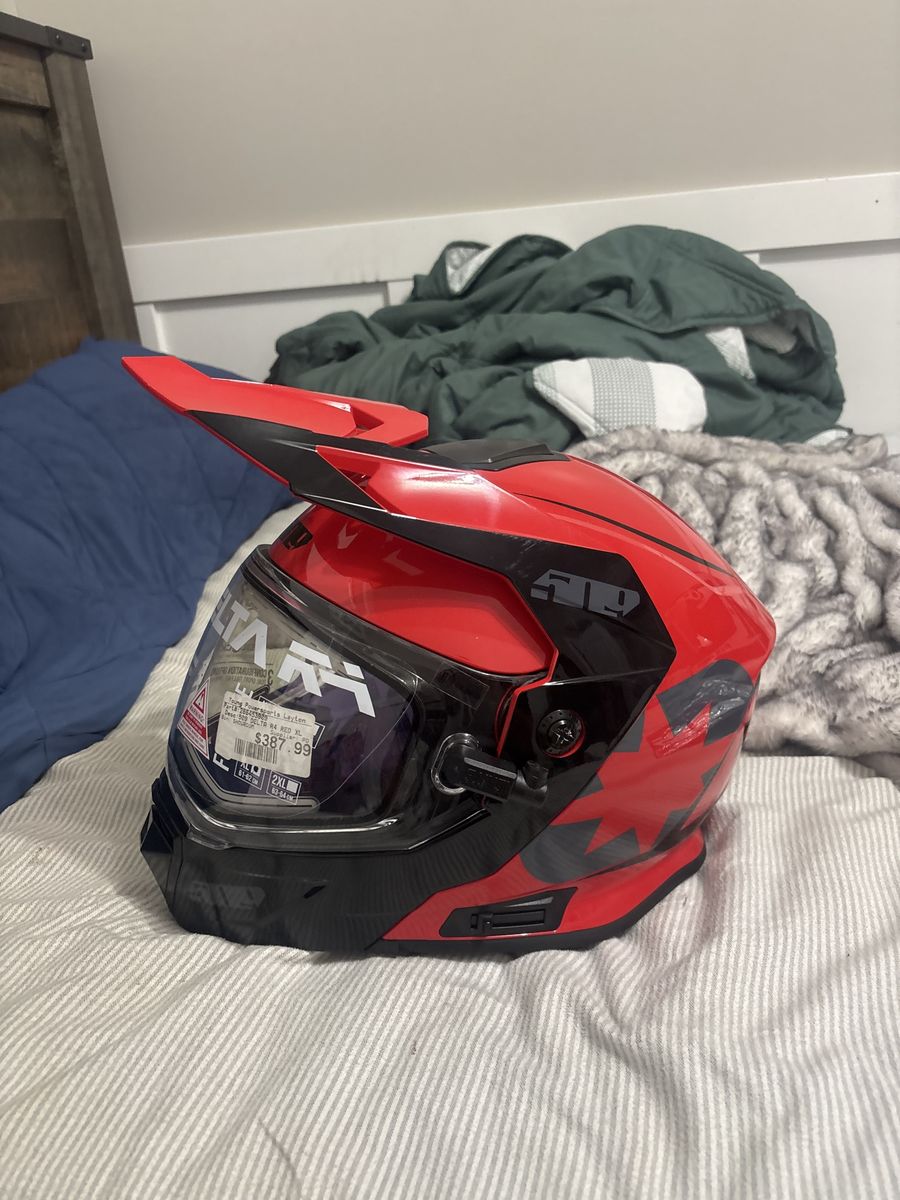 509 Delta R4 Ignite Helmet - Red/Black, New with Tags - Electric Heated Dual Shield size xtra large