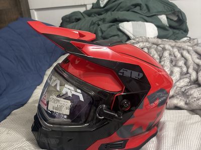 509 Delta R4 Ignite Helmet - Red/Black, New with Tags - Electric Heated Dual Shield size xtra large