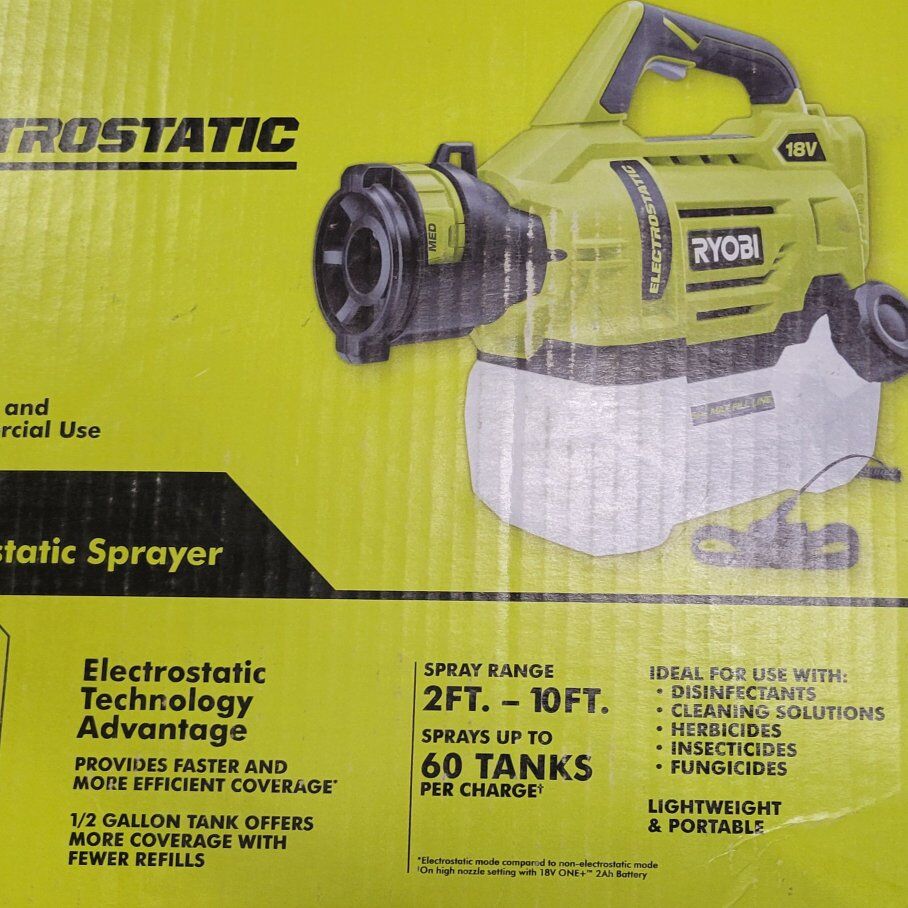 Ryobi one+ electrostatic sprayer