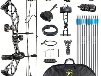 Starting Hunting Compound Bow Package for Beginner & Intermediate Archers Archery Equipment with All Accessories Kit