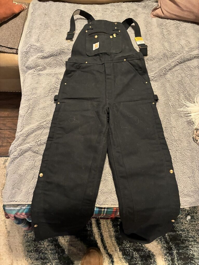 Carhartt Overalls - Quilt Lined 32x36