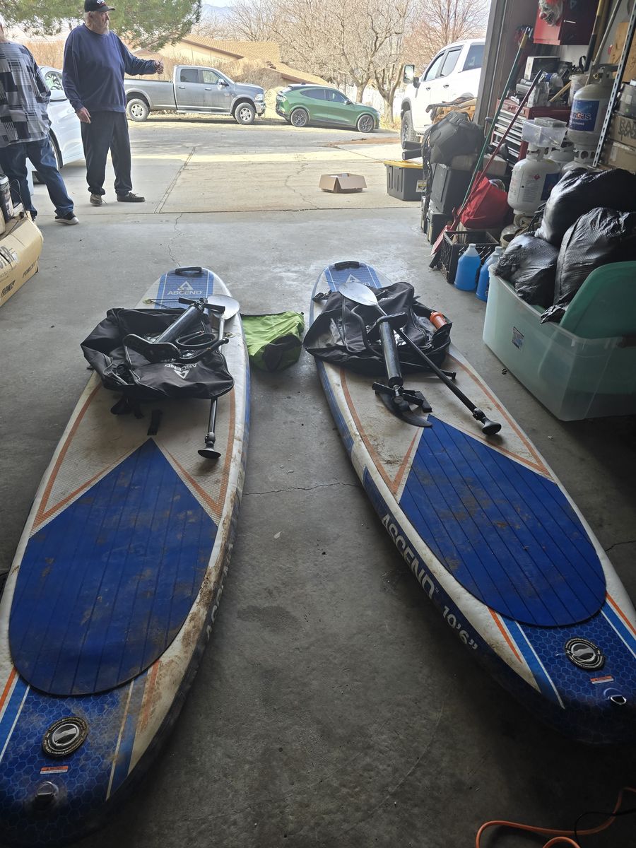 Two 10' 6" Ascend Paddle Boards.  $150 Ea