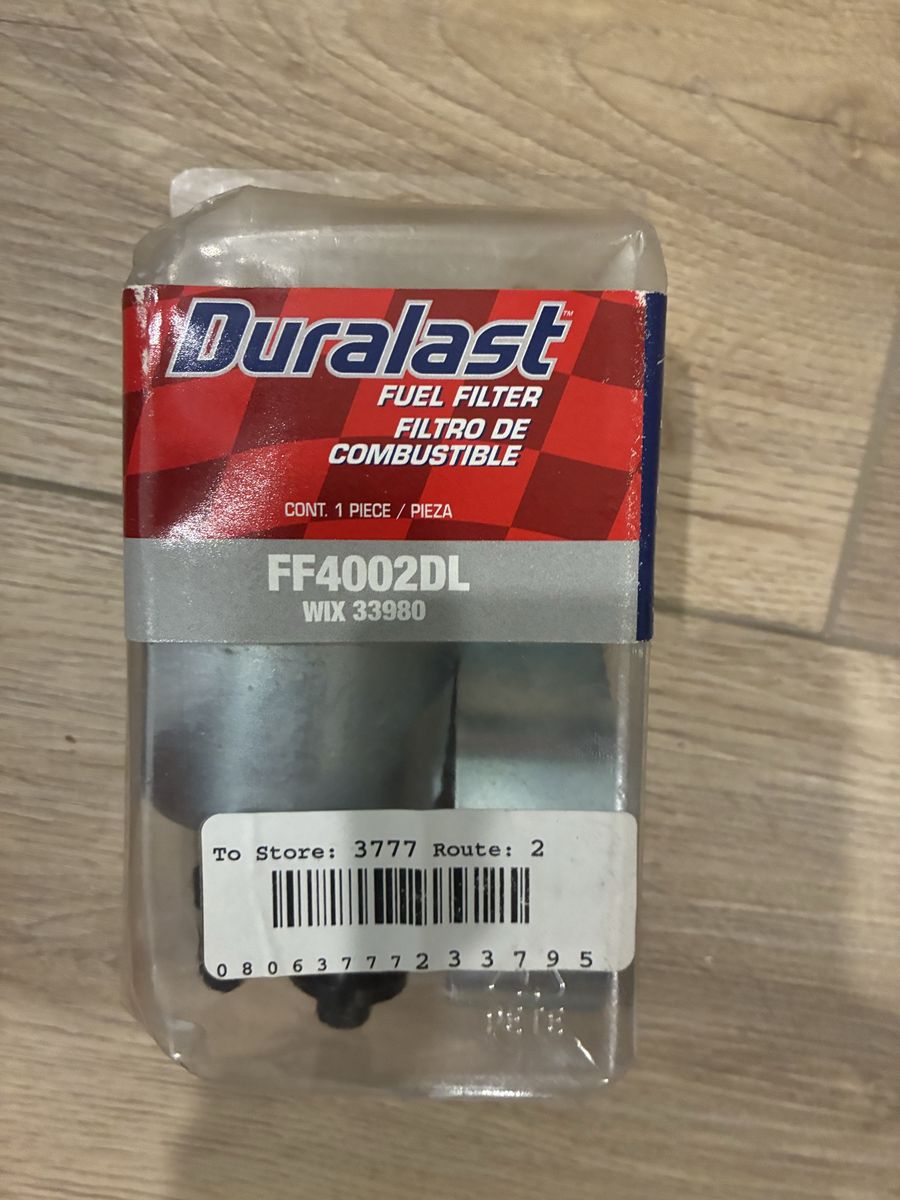 Duralast FF4002DL Fuel Filter (WIX 33980) - New, 1 Piece