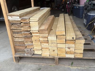 Assorted Scrap Wood Planks - Lumber for DIY Projects, Crafts, or Firewood
