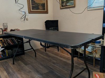 Cosco 6ft collapsible table - black