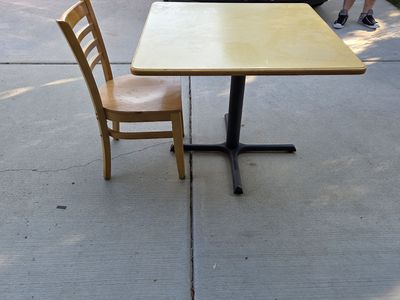 Restaurant tables and chairs