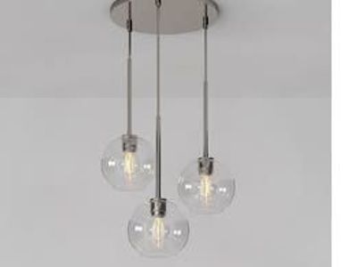 West Elm 3-tier light -Chrome